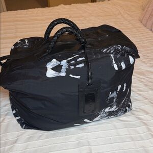 L.A.M.B. Black and White Duffel Bag